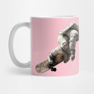 astronaut skateboading Mug